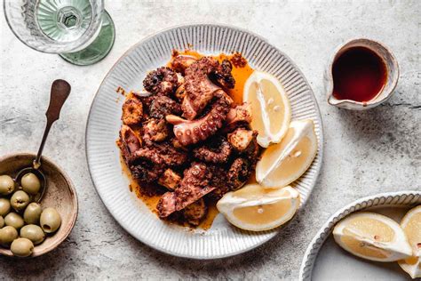 spanish braised octopus  paprika sauce recipe