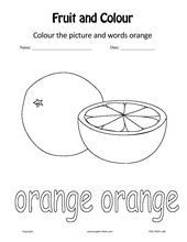 color orange preschool worksheets worksheetocom