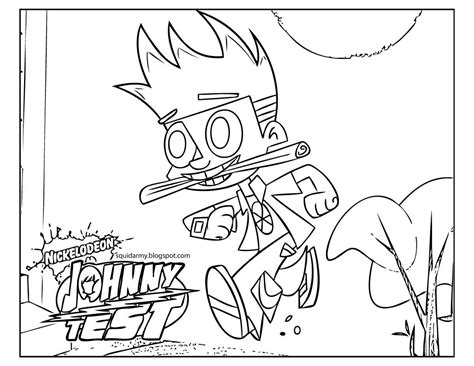 johnny test coloring pages  print coloring home