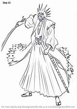 Kenpachi Zaraki sketch template