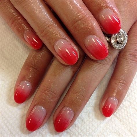 ombré gel nails red ombre gel ombre gel nails red nails nail