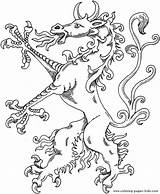 Dragon Coloring Pages Medieval Dragons Fantasy Color Printable Kids Book Colouring Print Sheets Sca Adult Evil Mid Colors Pattern Rampant sketch template