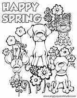 Spring Coloring Break Pages Printable Color Getcolorings Col sketch template