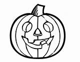 Pumpkin Coloring Pages Drawing Printable Outline Kids Cute Halloween Line Color Bengals Jackolantern Pumpkins Pumkin Cliparts Kindergarten Pie Sheet Patch sketch template