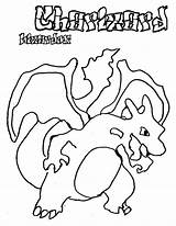 Pokemon Coloring Charizard Netart sketch template