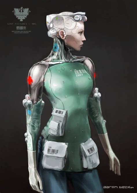 sci fi concept art female robot robot concept art