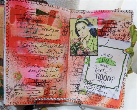 world art journaling pages completed  september
