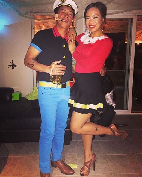 Popeye And Olive Oyl Halloween Couples Costume Ideas