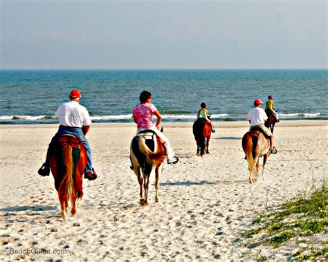 great time  horseback riding   beach