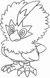 Pokemon Rufflet Pages Coloring Drawings Pokémon Morningkids sketch template