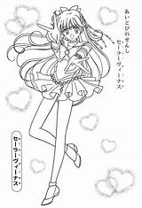 Sailor Coloring Zerochan Pages Moon Venus sketch template