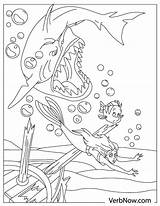 Sharks Little Verbnow sketch template