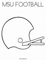 Coloring Football Gamecocks Msu Go Red Big Built California Usa Twistynoodle Print Helmet Noodle Outline sketch template