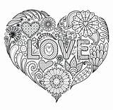 Mandala Coloring Pages Heart Hearts Flower Mandalas Flowers Adults Kitty Hello Tattoo Printable Color Small Getcolorings Getdrawings Print Colorings sketch template