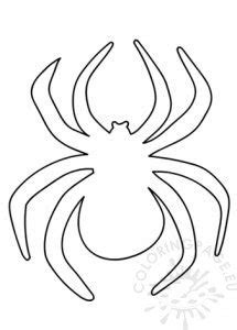 spider cut  template coloring page