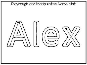 prep alex  tracing  activities  editable preschool