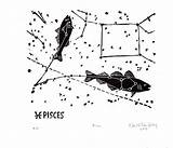 Pisces Constellation Constellations sketch template