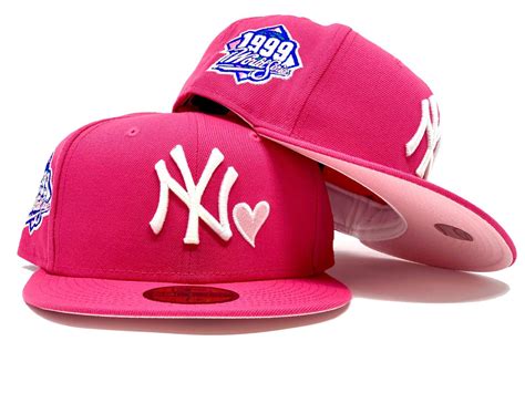 york yankees  world series hot pink light pink brim  era fi
