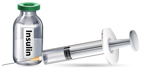 insulin  syringe  white background  vector art  vecteezy