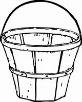 Bucket Coloring Pages Pail Drawing Wooden Traditional Color Printable Print Getcolorings Choose Board Getdrawings Paintingvalley Ice Clipart sketch template