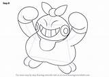 Pokemon Makuhita Step Draw Drawing Improvements Necessary Finally Finish Make sketch template