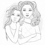 Recolor Milina Denise Bff sketch template