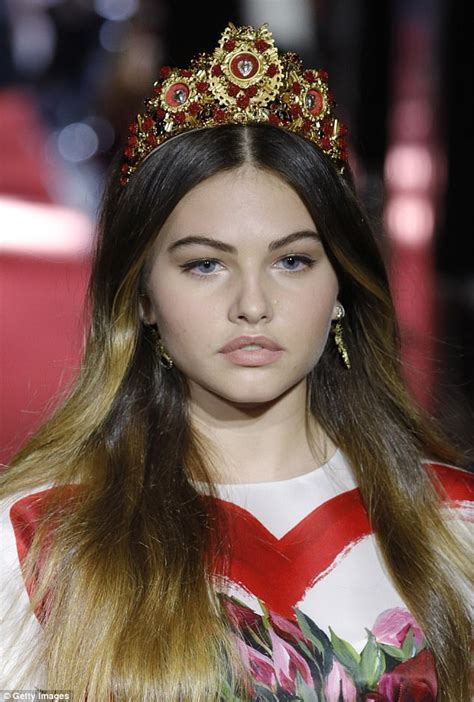 french model thylane blondeau walks for dolce and gabbana daily mail online