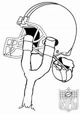 Cleveland Coloring Nfl sketch template
