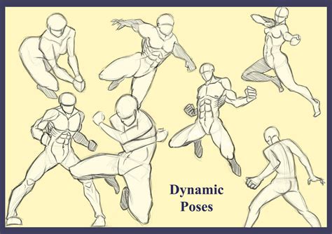 dynamic pose by kinakobun on deviantart