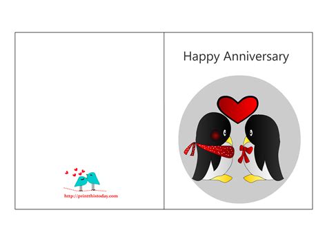 printable happy anniversary cards