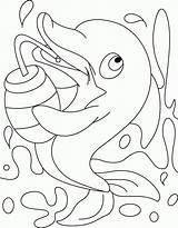 Dolphin Template Delfiny Kolorowanki Lustig Divertente Tulamama Delfin Doghousemusic sketch template