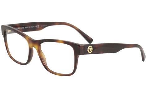 versace men s eyeglasses ve3266 ve 3266 5217 havana gold optical frame 53mm