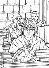 Potter Harry Coloring Pages Printable Print Colorir Filminspector Poter sketch template