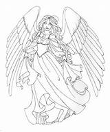 Angels Printable Kids Colouring Fantasies Anges Coloriages Trulyhandpicked Grown sketch template