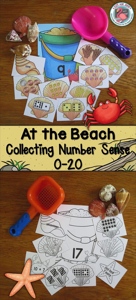 numbers sense activity     beach beach theme preschool beach