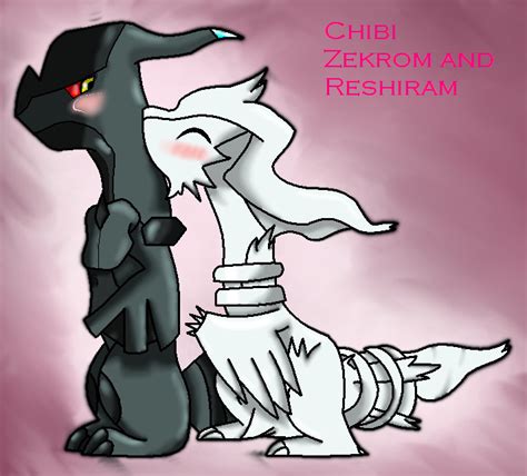 Chibi Zekrom And Reshiram By Zapdosrockz On Deviantart