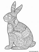 Bunny Coloring Pages Easter Zentangle Adult Printable Info Sheets Colouring Print Adults Egg Online Kids sketch template
