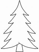 Tree Christmas Outlines Coloring Printable Cliparts Pages Print Colouring Trees Simple Template Attribution Forget Link Don Kids Blank sketch template