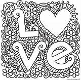Coloring St Zentangle Valentines Pages Printable Info sketch template