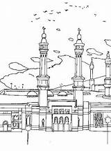 Isra Miraj Hitam Masjid Mewarnai Mesjid Colouring Karikatur Coloriages Islamique Familyholiday Ramadan Islami Allahou Islamiques Aid Warnai sketch template