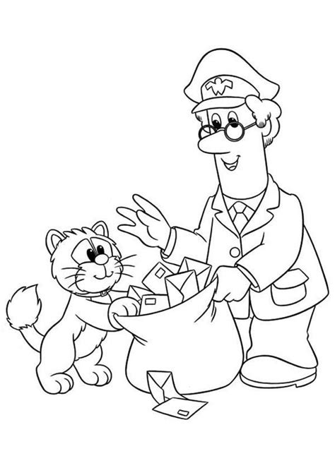 mail carrier coloring page  getdrawingscom   personal