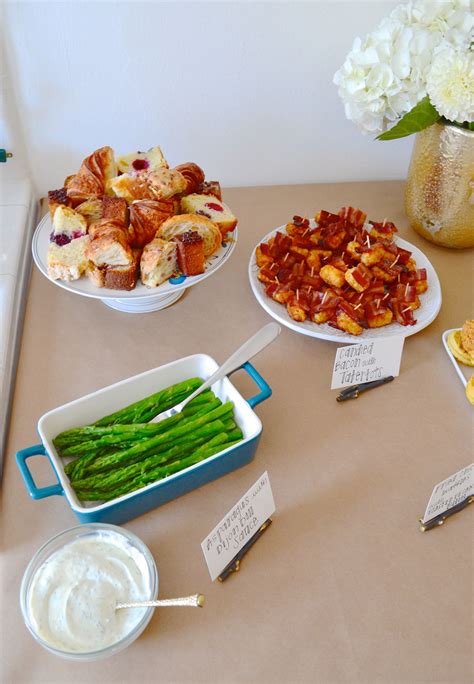 wedding shower brunch food ideas l what food to serve at a wedding