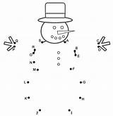 Christmas Snowman Dots Connect Winter Coloring Count Pages Dot Bigactivities Letters Kids Kindergarten Merry Counting Math Activity 2009 Capital Snowmen sketch template