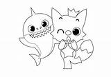 Shark Baby Pages Coloring Kids Colouring Cartoon Gambar Pinkfong Printable Mewarna Template Sheets sketch template