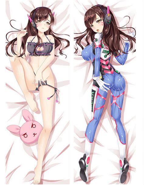 anime overwatch ow dva dakimakura bedding hugging body cover pillow