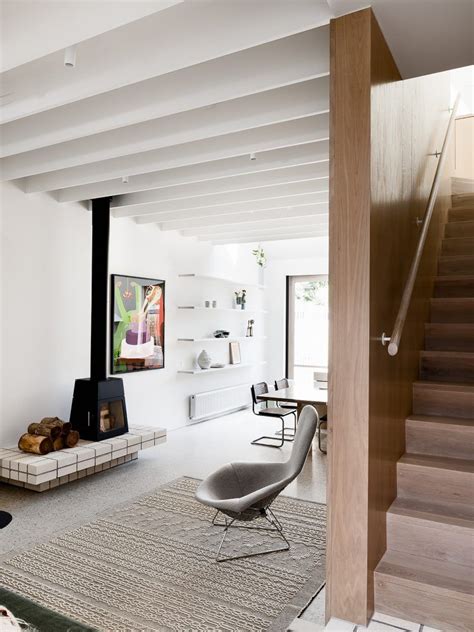 storybook house  folk architects australian interiors est living biarritz stone kitchen