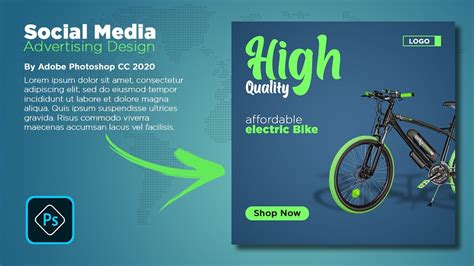 electric bike facebook ad post photoshop guru youtube