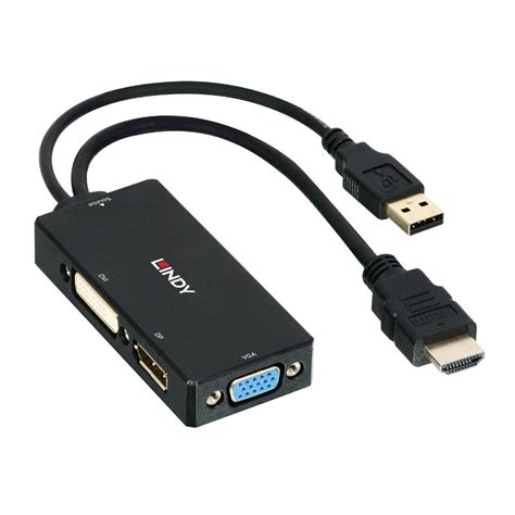 hdmi  displayport dvi  vga adapter converter  lindy uk