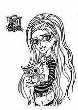 Monster High Coloring Pages Kids Printable Color Print sketch template