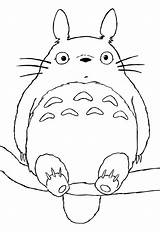 Totoro Coloring Pages Print Color Kids sketch template